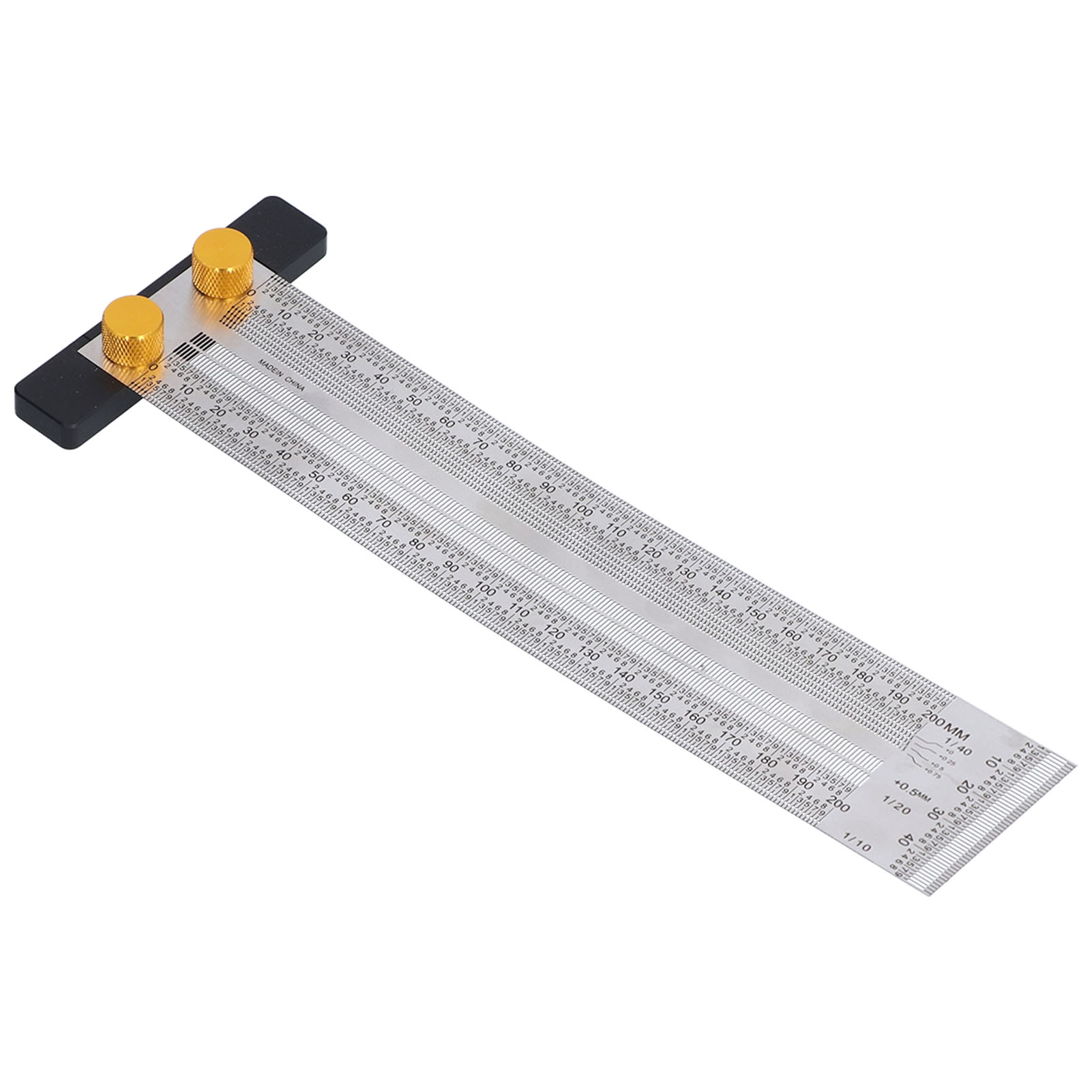 Règle À Trous En Forme De T Multifonctionnelle, Précise, Portable, Pratique Et Robuste (200 Mm)