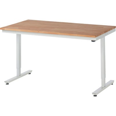 RAU Arbeitstisch adlatus 150 elektrisch höhenverstellbar Buche-Massiv-Platte 1500 mm x 800 mm