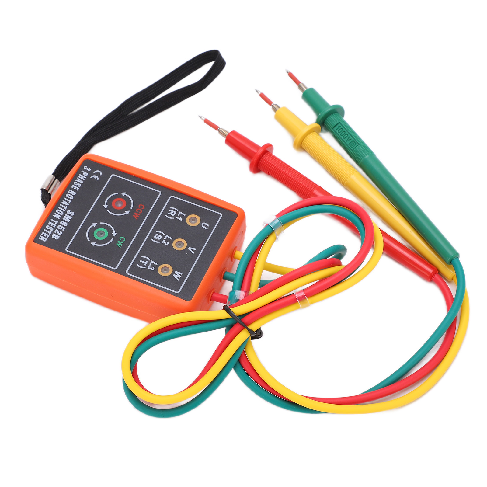Sm852b Testeur De Séquence De Phase Ca Triphasé Avec Indicateur Led Et Détecteur De Rotation, 60 V 600 V