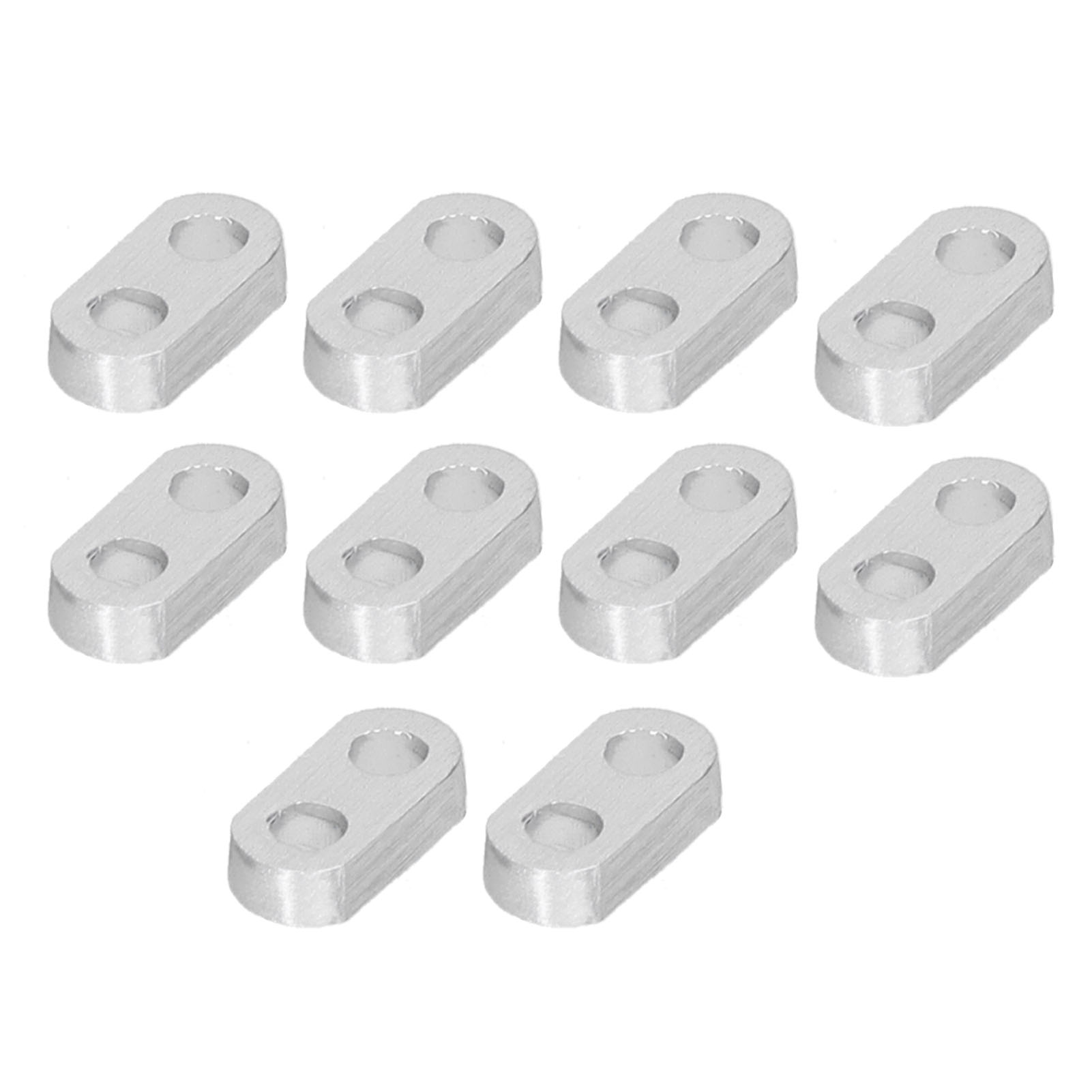 10 Supports Droits Plats De Fixation En Aluminium 4 X 8 Mm Pour Équipements D'Ingénierie Robotique 3102-0002-0016
