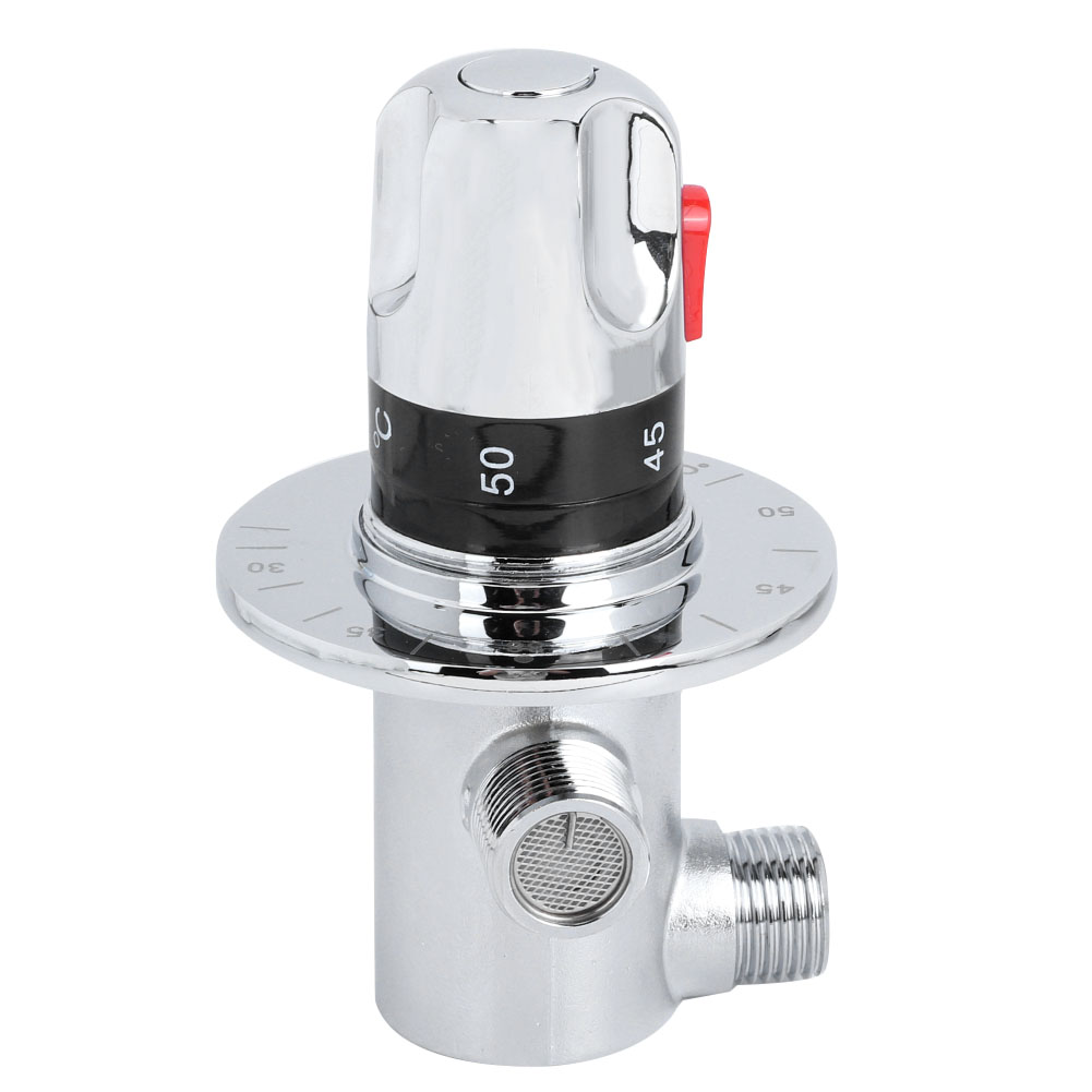 Thermostat-mischbatterie Aus Messing Für Warmwasserbereiter, Warm-/kaltwasser-mischbatterie, Temperaturregelung, 1 Stück, Für Den Hausgebrauch