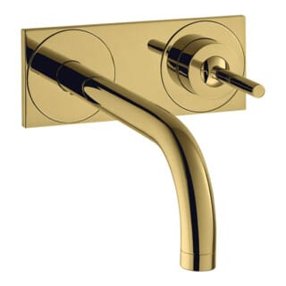 hansgrohe Fertigmontageset Axor Uno UP-Waschtisch-Einhebelmischer, Pin-Griff, Pl, A 165mm, po g