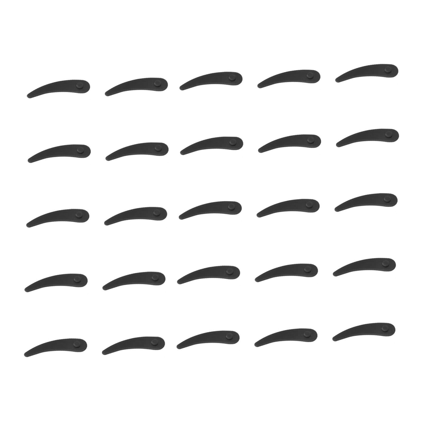 Lot De 25 Lames De Tondeuse En Plastique Résistant, De Couleur Noire, Pour Tondeuse À Gazon Domestique.