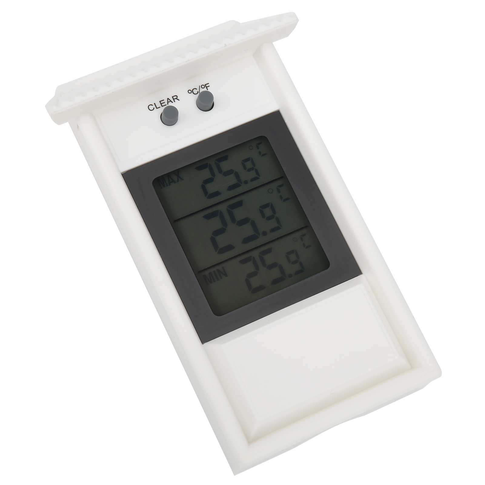 Thermomètre Numérique D'Extérieur Étanche Pour Jardin, Blanc, Avec Crochet