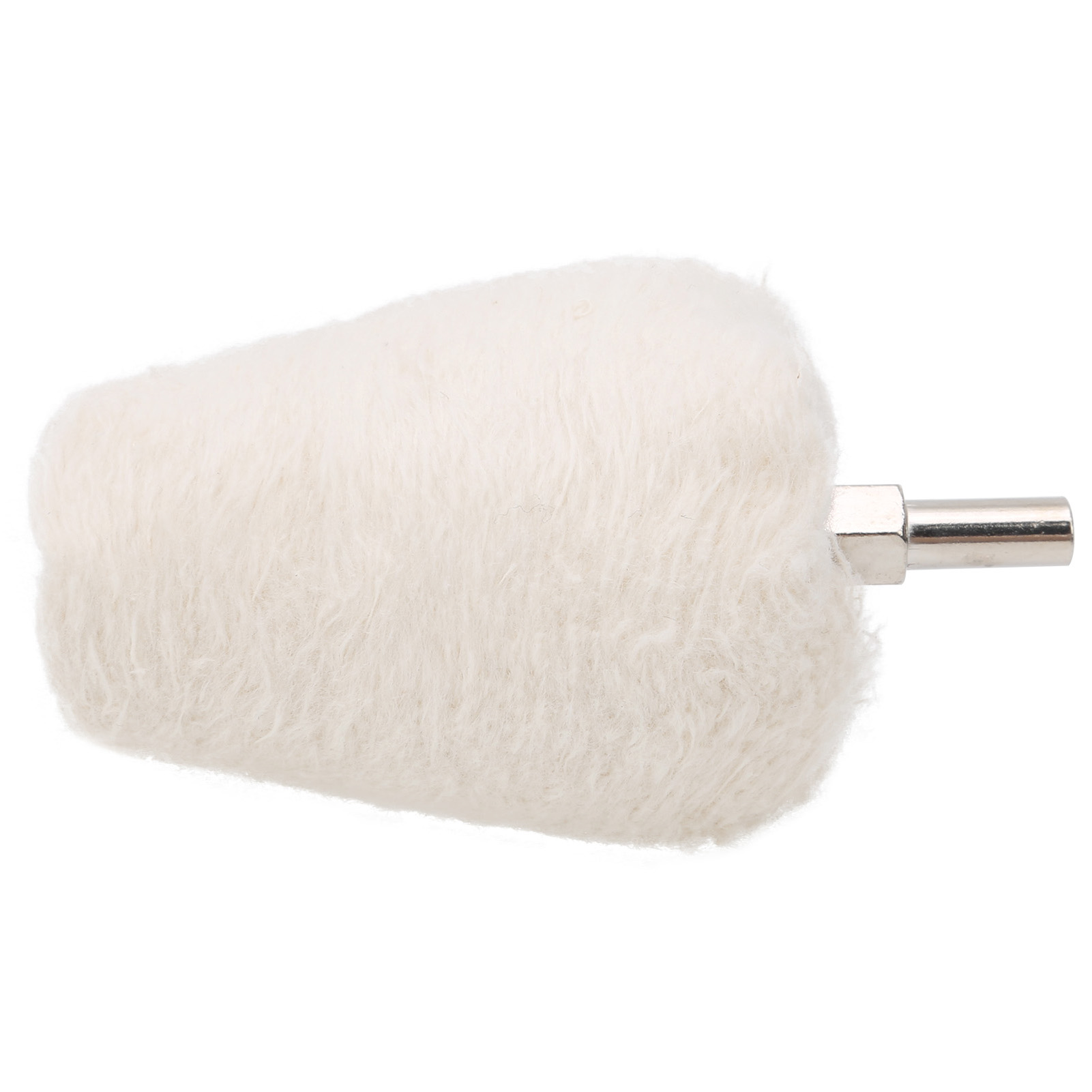 Disque De Polissage Conique En Tissu Blanc Avec Poignée, Pour Perceuse Électrique, 55 Mm