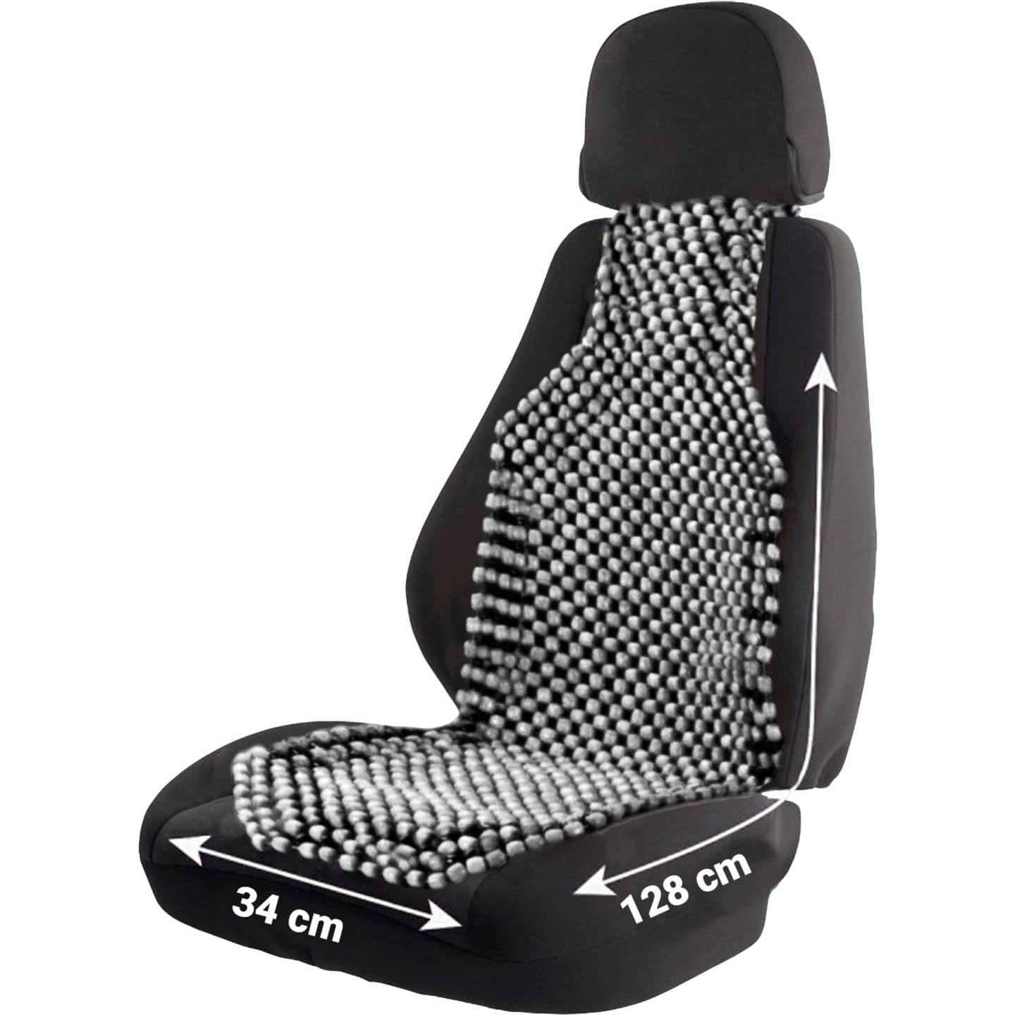 [neuwertig] B-ware Hp Autozubehör Kühlsitzauflage Massagefunktion Holzkugel Anthrazit 123x36.5cm