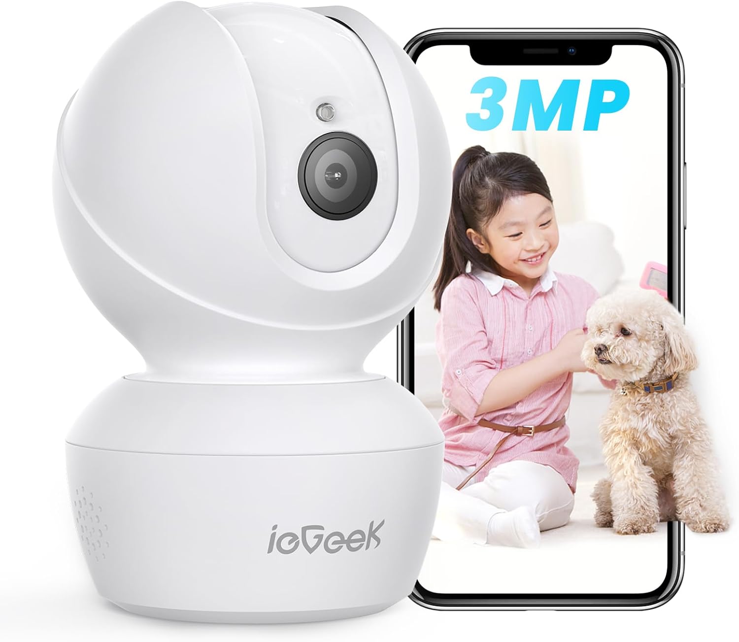 Intelligente 2k-überwachungskamera Mit Video- Und Audioerkennung Für Haussicherheit, Babyüberwachung, Seniorenbetreuung, Haustierüberwachung Und Ladenüberwachung. Kompatibel Mit Alexa+, Smart Tracking