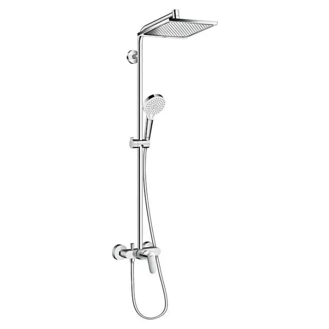 hansgrohe Showerpipe Crometta E 240 mit Einhebelmischer, 1jet, chrom