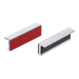 BGS Schraubstock-Schutzbacken Aluminium Breite 100 mm 2-tlg. Mit Kunststoffauflage (rot)