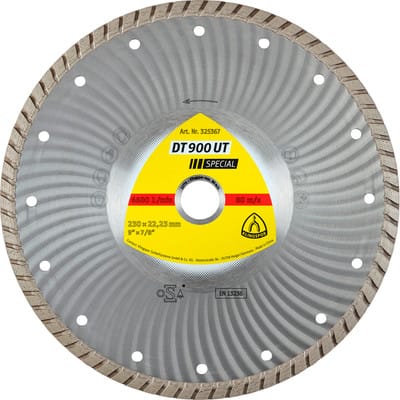 Klingspor DT 900 UT Diamanttrennscheiben 125 x 2,2 x 22,23 mm 2,2 x 10 mm geschlossener Rand Turbo