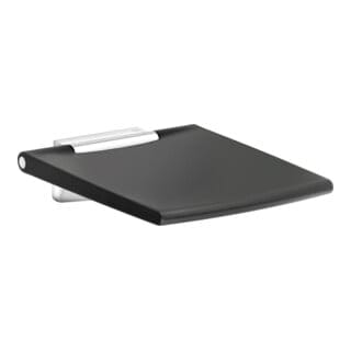 Keuco Klappsitz Plan Care verchromt/lichtgrau, zur Wandmontage