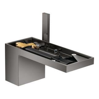 hansgrohe Waschtisch-Einhebelmischer 70 Axor MyEdition A 151mm, m Pus-Op-Abl, o Pl, pol. bla vc