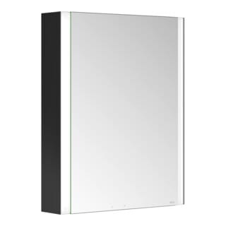 Keuco Spiegelschrank 1-türig Somaris 65x73x13cm, WV, Hz, Anschl re, sw ma