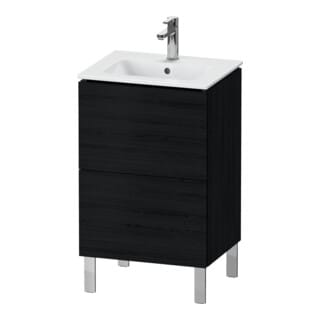 Duravit Waschtischunterschrank L-Cube 52x42,1x70,4cm, 2 Ausz., steh., Ei sw