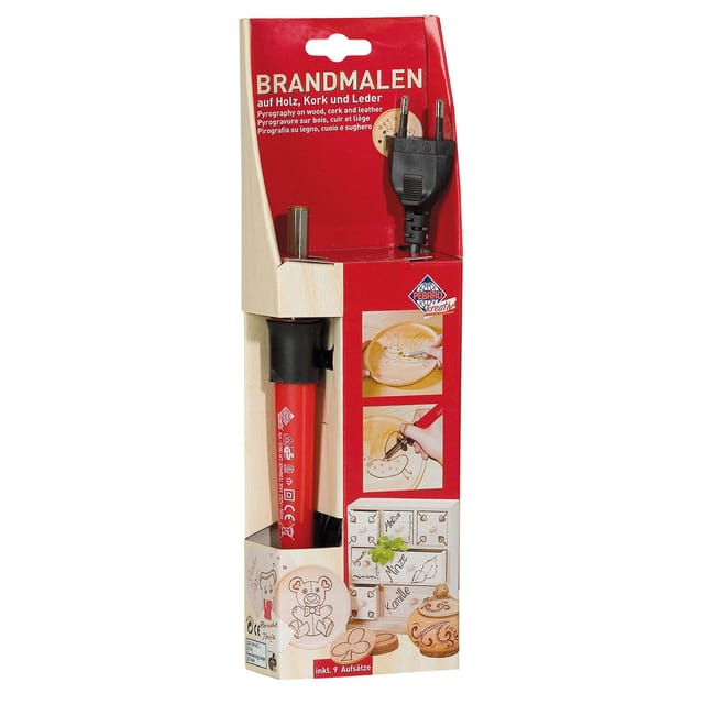 PETER BAUSCH Brandmalkolben-Set mit 9 Aufsätzen Pebaro