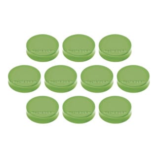 Magnetoplan Ergo-Magnete, medium, Maigrün, Pack a 10 Stück