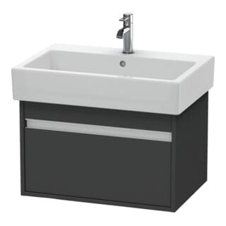 Duravit Waschtischunterschrank Ketho 65x44cm, graph ma, 1 Auszug, wandhängend
