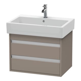 Duravit Waschtischunterschrank Ketho 65x44cm, bas. ma, 2 Schubk., wandhängend