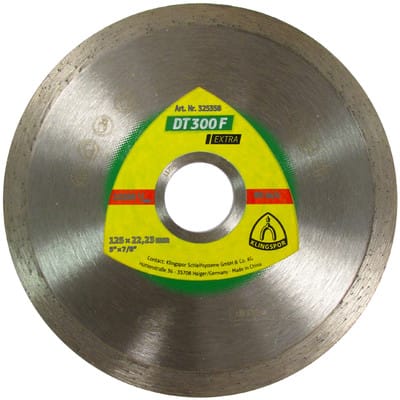 Klingspor DT 300 F Diamanttrennscheiben, 125 x 1,6 x 22,23 mm 1,6 x 7 mm, geschlossener Rand