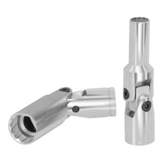 KS Tools 3/8" CHROMEplus® 12-kant-Stecknuss mit Gelenk, 9/16