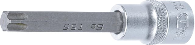 BGS Bit-Einsatz 4475, Länge 100 mm, Antrieb Innenvierkant 12,5 mm (1/2"), T-Profil (für TX) T55