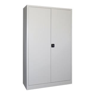 STIER Flügeltürenschrank, 1950x1200x500 mm, 4 Böden verzinkt, RAL 7035
