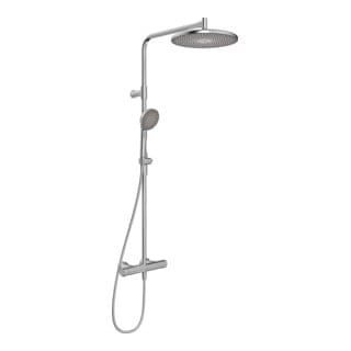 Hansa Regenbrause-Thermostat HANSAAURELIA Wd-mont., 3-strg., rund, Stahl gebürstet