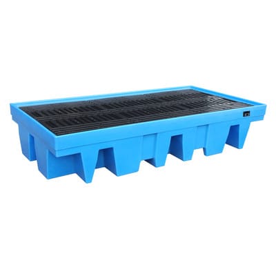 Bauer Südlohn GREEN-LINE PE-Auffangwanne WP-PE 2/11, aus robustem Polyethylen, Blau