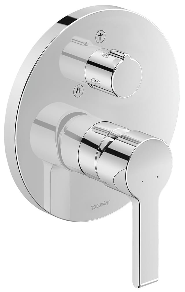 Duravit Fertigmontageset B.2 UP-Brause-Einhebelmischer, m Umstellvent., rd, chrom