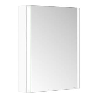 Keuco Spiegelschrank 1-türig Somaris 65x73x13cm, WV, Hz, Anschl re, we. ma