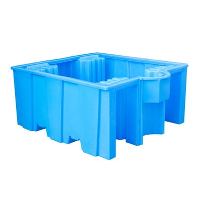 Bauer Südlohn GREEN-LINE PE-Auffangwanne WP 1/11, aus robustem Polyethylen, Blau