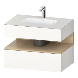 Duravit Einbauwaschtisch-Möbel-Set Qatego 80x55x60cm, E na/we m, Kon-WTU, Nischenb