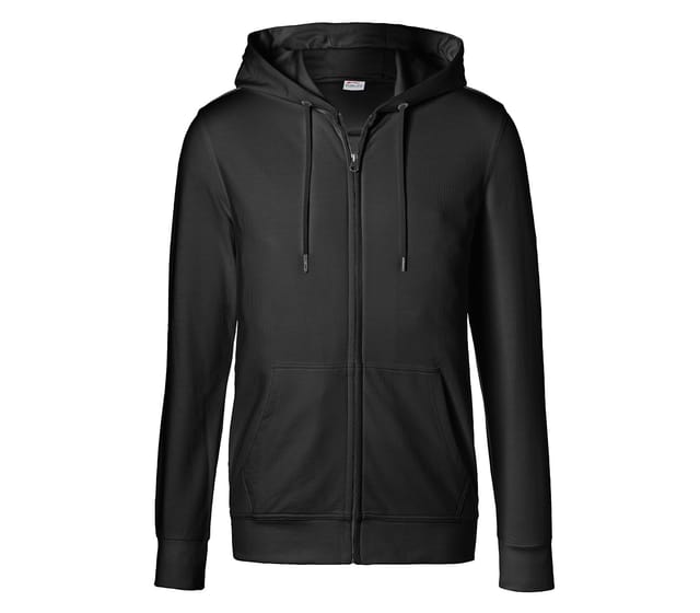 Kübler Shirts Kapuzen-Sweatjacke schwarz XXL