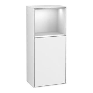 V&B Seitenschrank Wandbeleuchtung Finion 41,8x93,6cm, r, Rg ob wh. m, glo wh. Lac