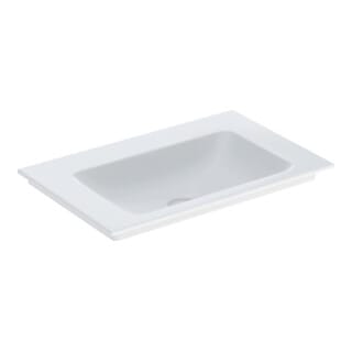 Geberit Möbelwaschtisch One 75x48cm, o. Hahnl. + ÜL, weiß KeraTect