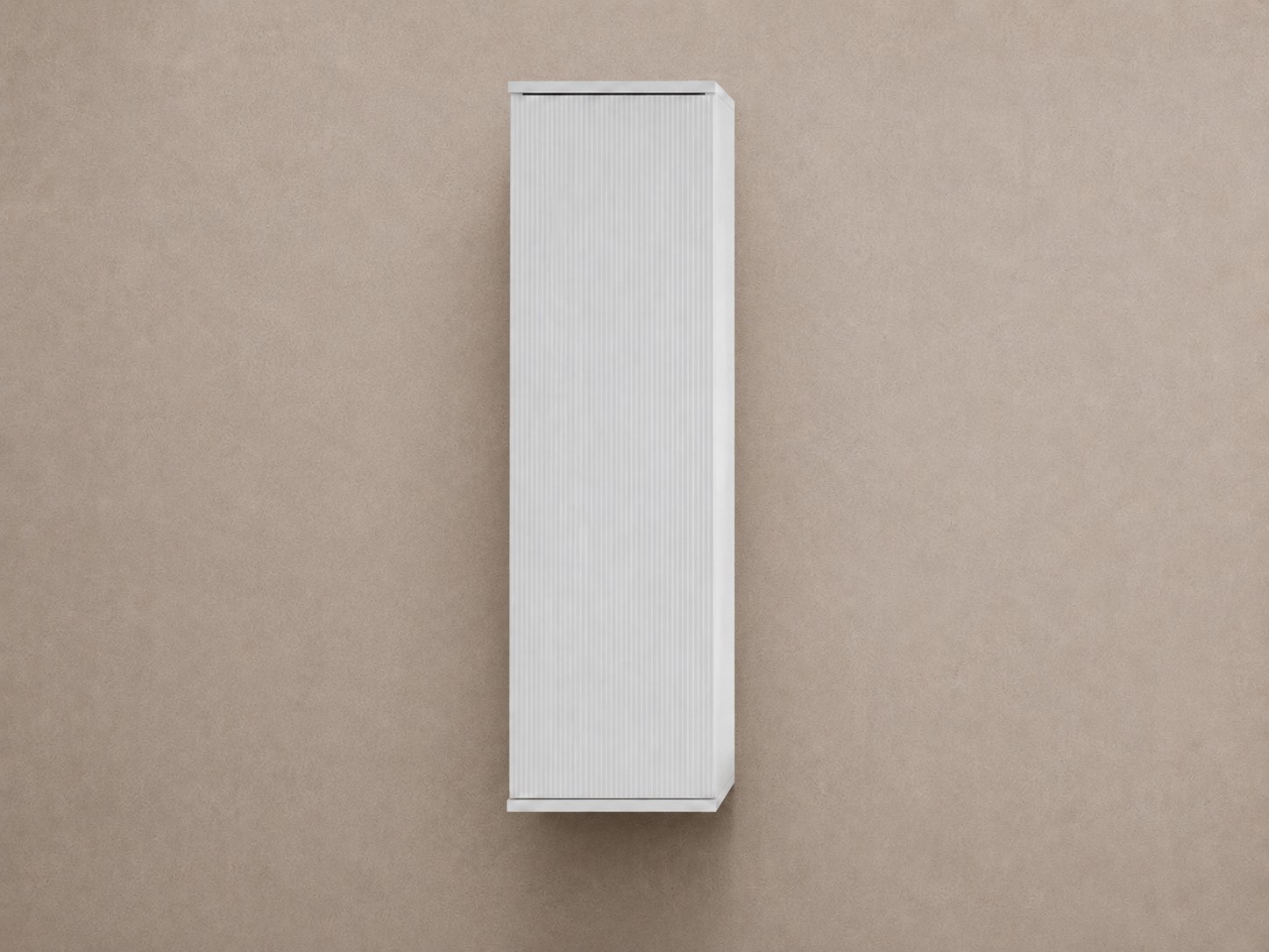 Badezimmer-wandschrank, Mattweiß, Höhe 112 Cm, Wendbare Tür Und 3 Feste Einlegeböden, Feridras Kannè 900295 Weiß Matt