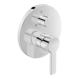 Duravit Fertigmontageset B.2 UP-Wannen-Einhebelmischer, rd, chr, m Umstellventil