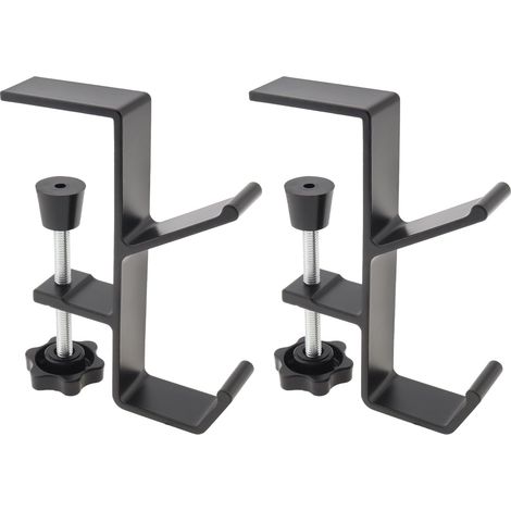 Set Mit 2 Rucksackhaken, Schreibtischhaken Für Schüler Mit Verstellbarem Klemmarm, Haken Für Kopfhörer Oder Rucksäcke, Tischhaken Für Gegenstände Zwischen 1 Und 5,5 Cm