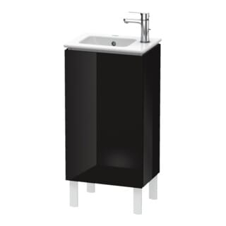 Duravit Waschtischunterschrank L-Cube 42x29,4x70,4cm, steh., Tür re, sw hgl
