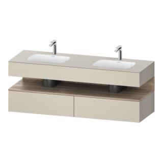 Duravit Einbauwaschtisch-Möbel-Set Qatego 160x55x60cm, Kon-WTU, B, E Ma/t matt