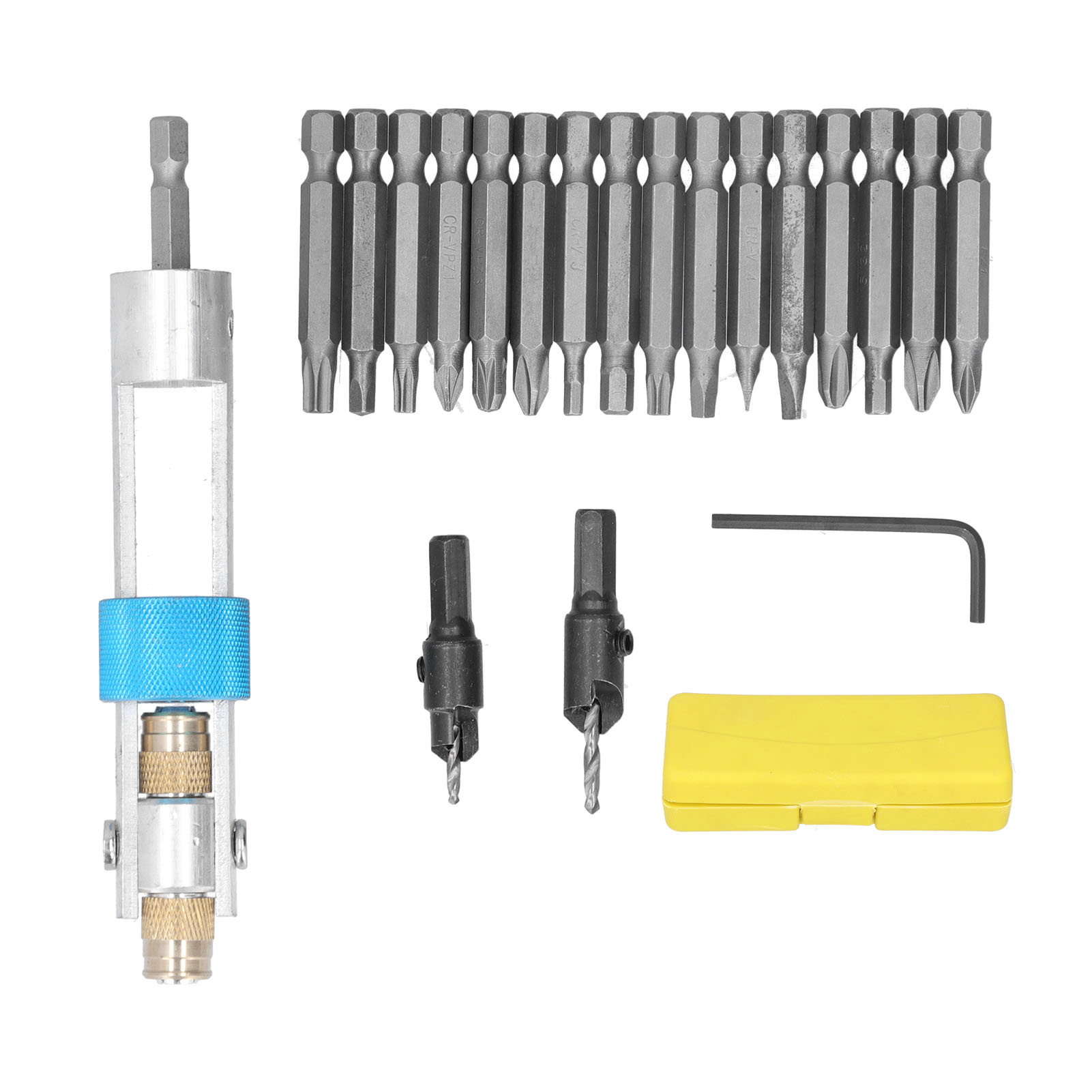 Set Mit 20 Hss-senkerbits, Schraubendreherbits, Schraubendreheradapter, Handreparaturwerkzeug