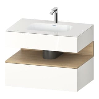 Duravit Einbauwaschtisch-Möbel-Set Qatego 80x55x60cm, E na/we g, Kon-WTU, Nischenb