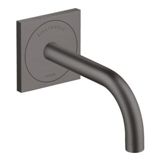 hansgrohe Elektronischer Waschtischmischer Axor Uno UP, Ausl. 165mm, brushed black chrome