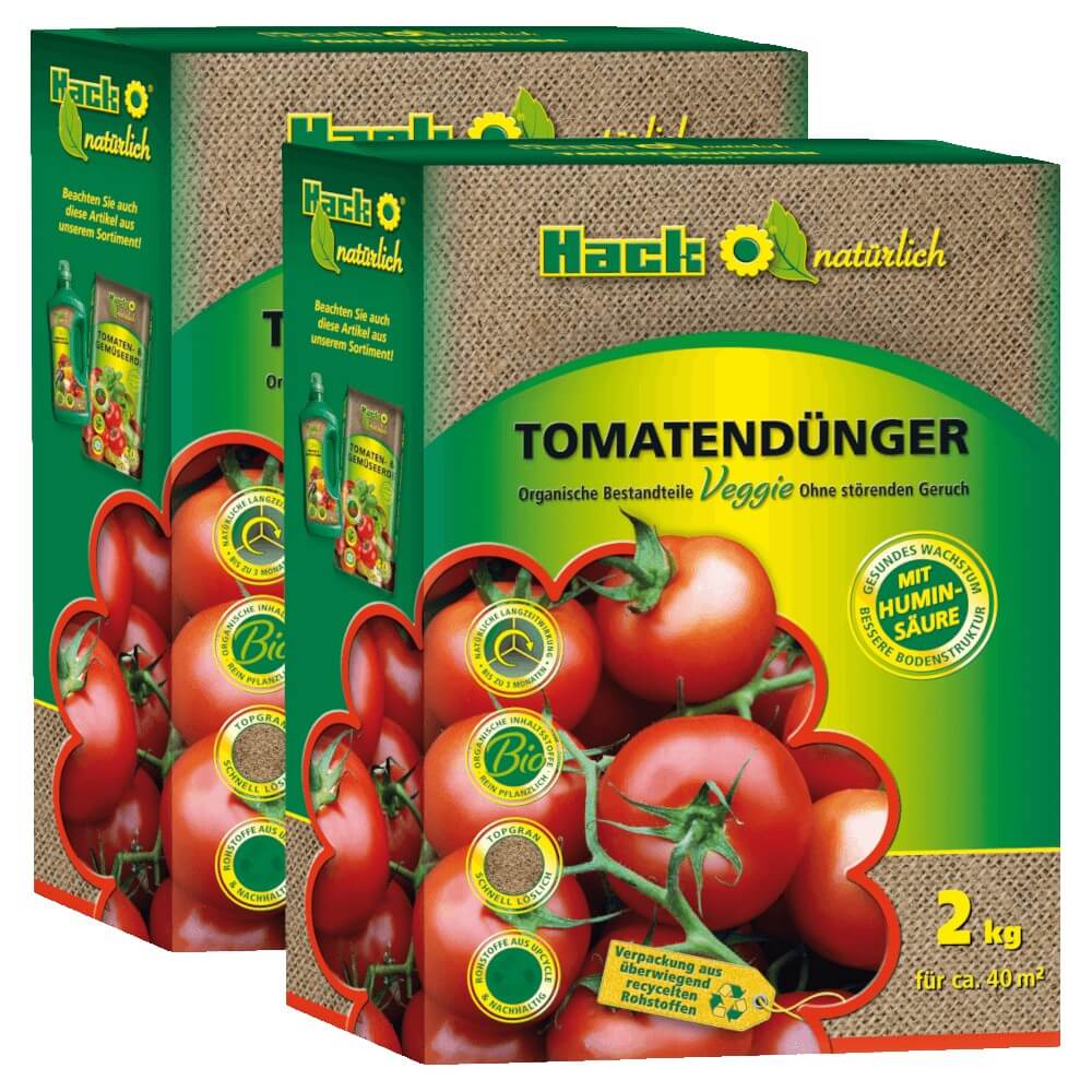 Hack-bio Tomatendünger 4 Kg Gemüsedünger Gartendünger Langzeitwirkung