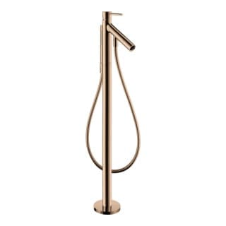 hansgrohe Wannen-Einhebelmischer Axor Starck A 156mm, boden, m Pin-Griff, pol. r gol