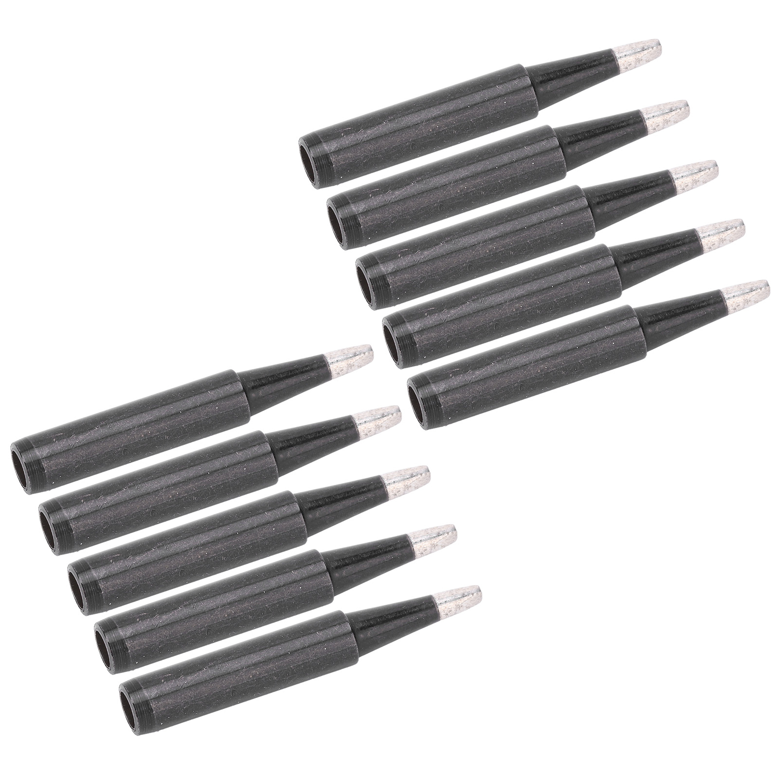 Lot De 10 Pointes De Fer À Souder De Rechange Noires À Chauffage Interne 900m-t-2.4d