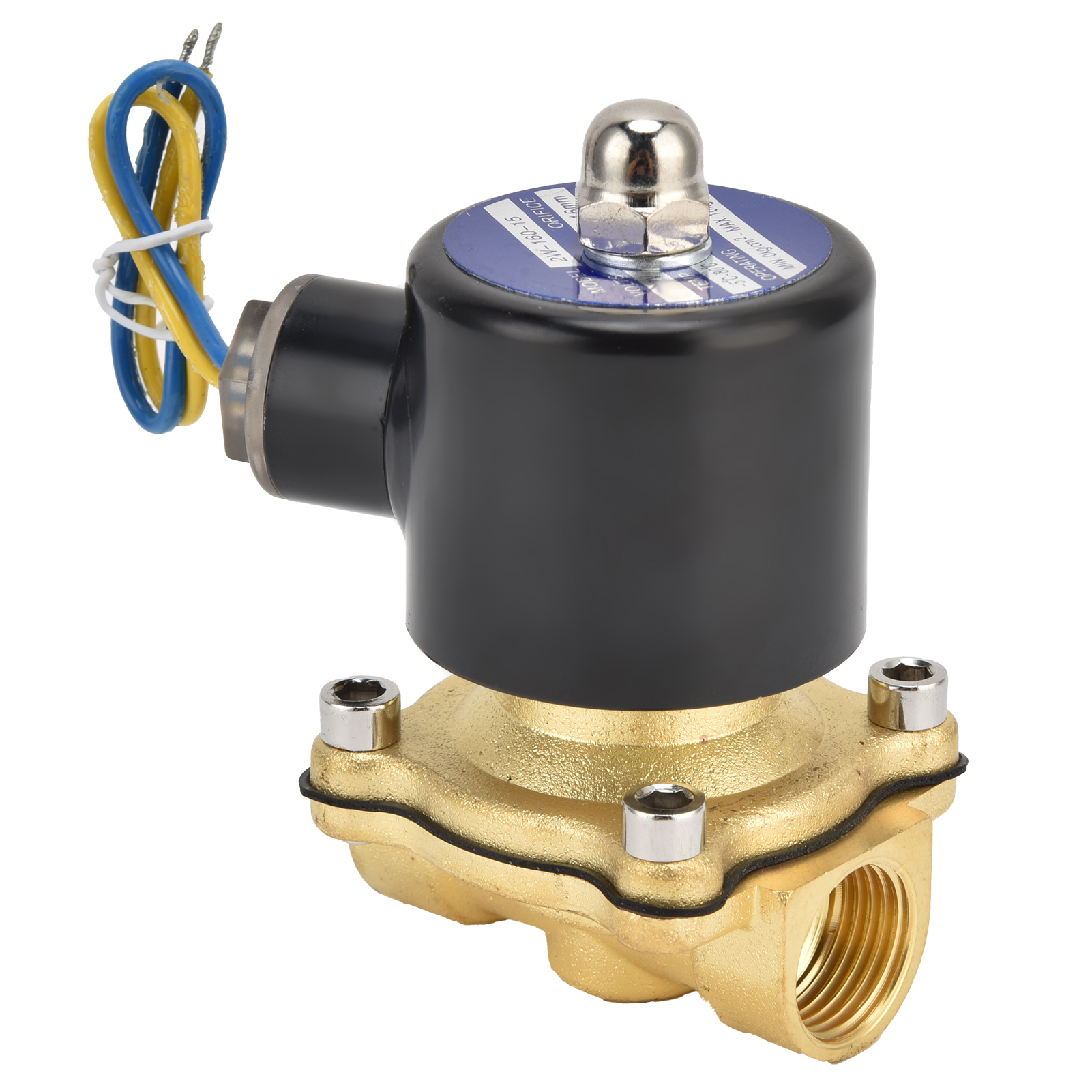Électrovanne 2w-160-15 G1/2 Po En Laiton, Normalement Fermée, Pour Eau, Air Et Gaz, 220 V Ca