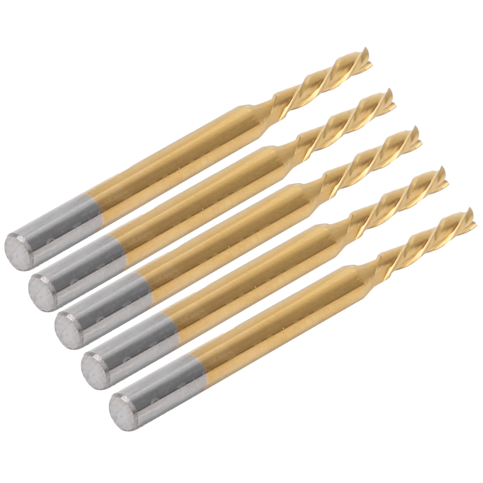 Stück 3-schneidiger Flachfräser, Titanbeschichteter Rundschaft, 3,175 X 2 X 10 X 40