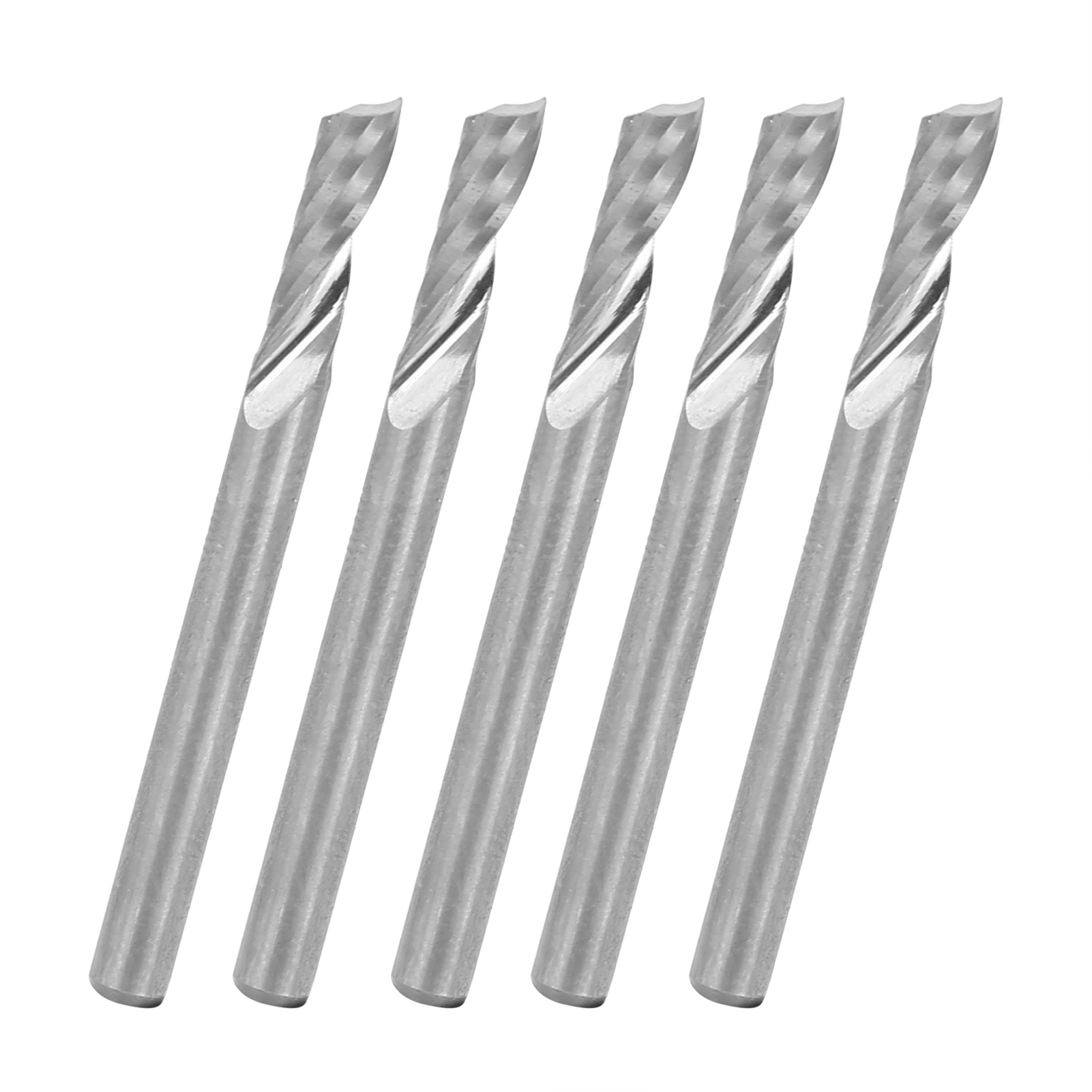 5-teiliges Set Holzfräser-spiralfräser Aus Wolframstahl, 3,175 X 10 Mm