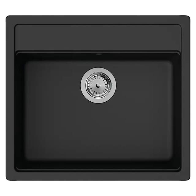 hansgrohe Einbauspüle S52 S520-F510 550x490mm, 1 Hauptbecken, graphitschwarz